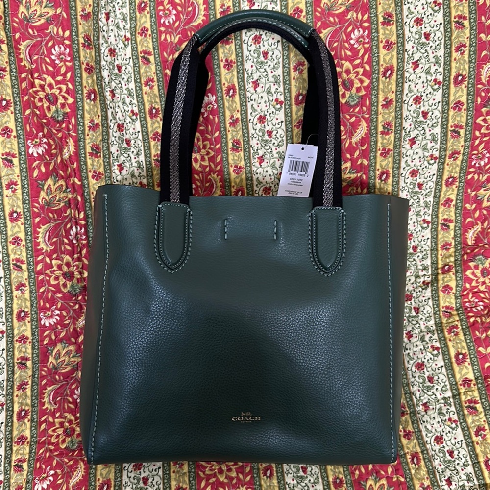 NWT Evergreen Derby Tote brown Interior Bag